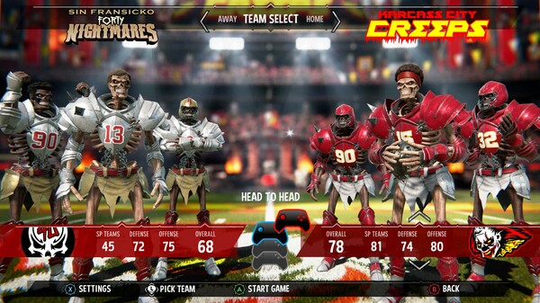 Screenshot z Mutant Football League 2