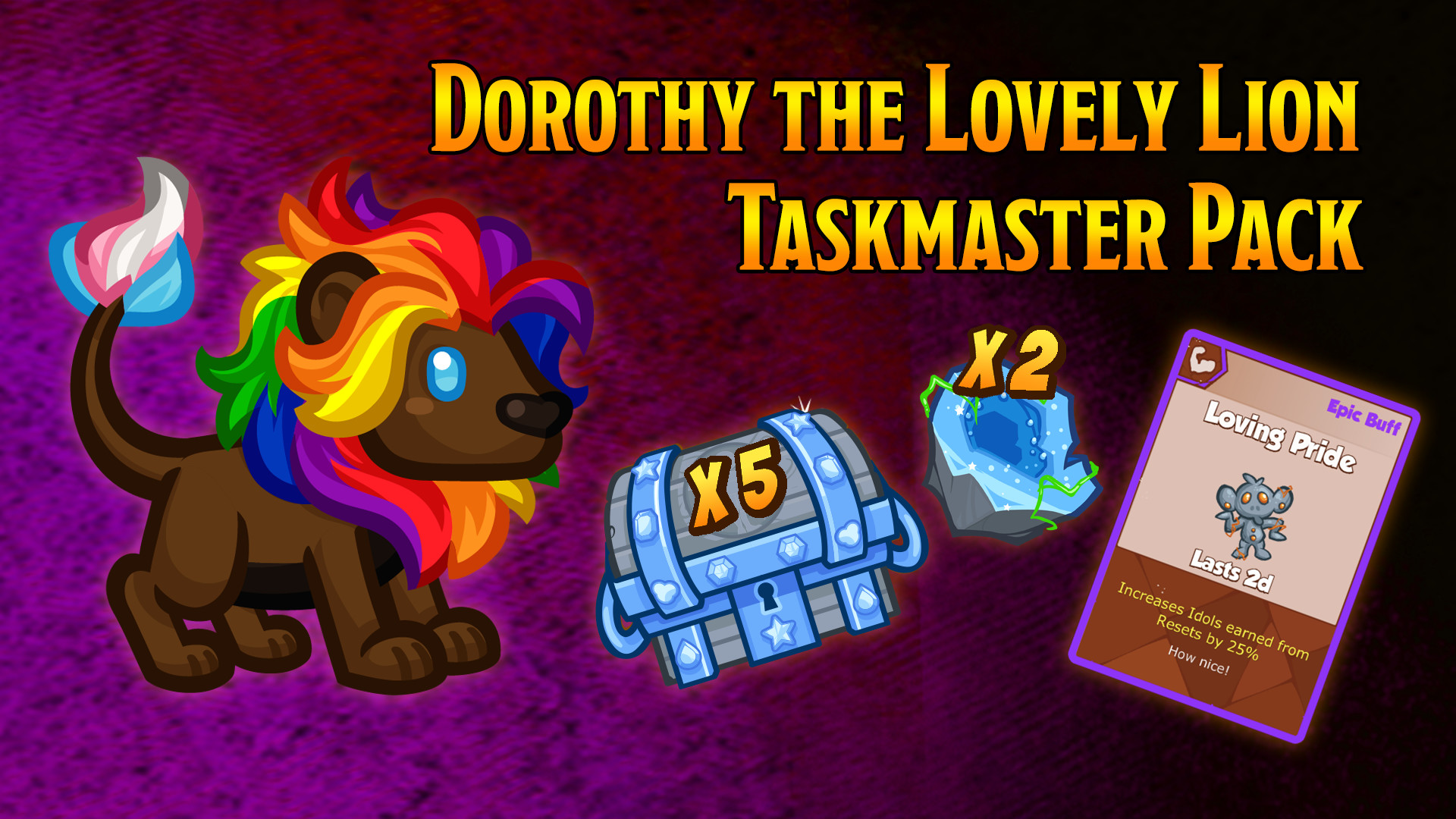 Crusaders of the Lost Idols: Dorothy the Lovely Lion Taskmaster Pack Featured Screenshot #1