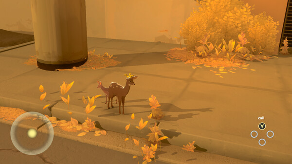 Screenshot of Way To The Woods gameplay showing in-action mechanics