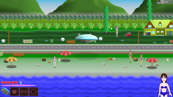 Screenshot z UFO vs Bikini