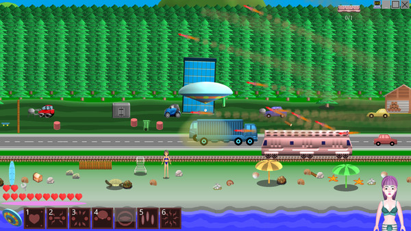 Screenshot z UFO vs Bikini