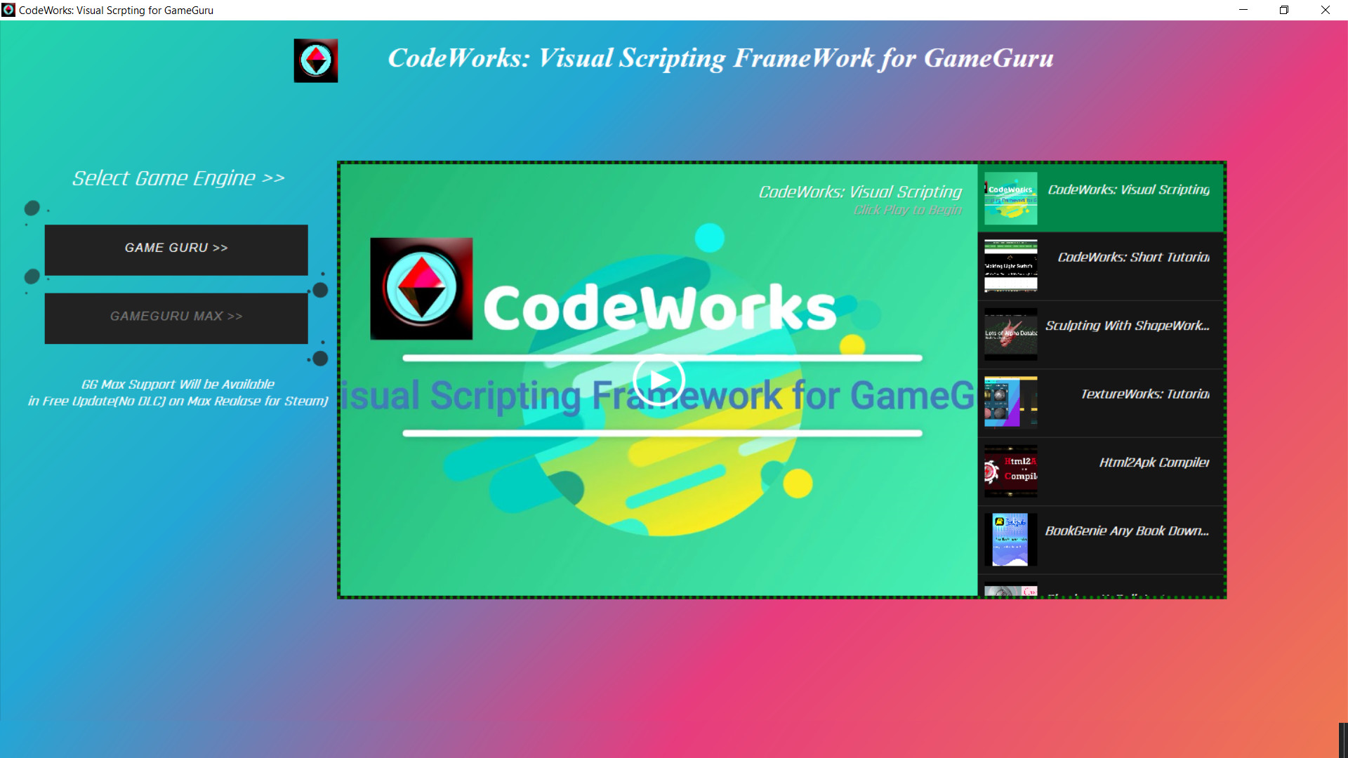 CodeWorks: Visual Scripting Framework for GameGuru screenshot #3