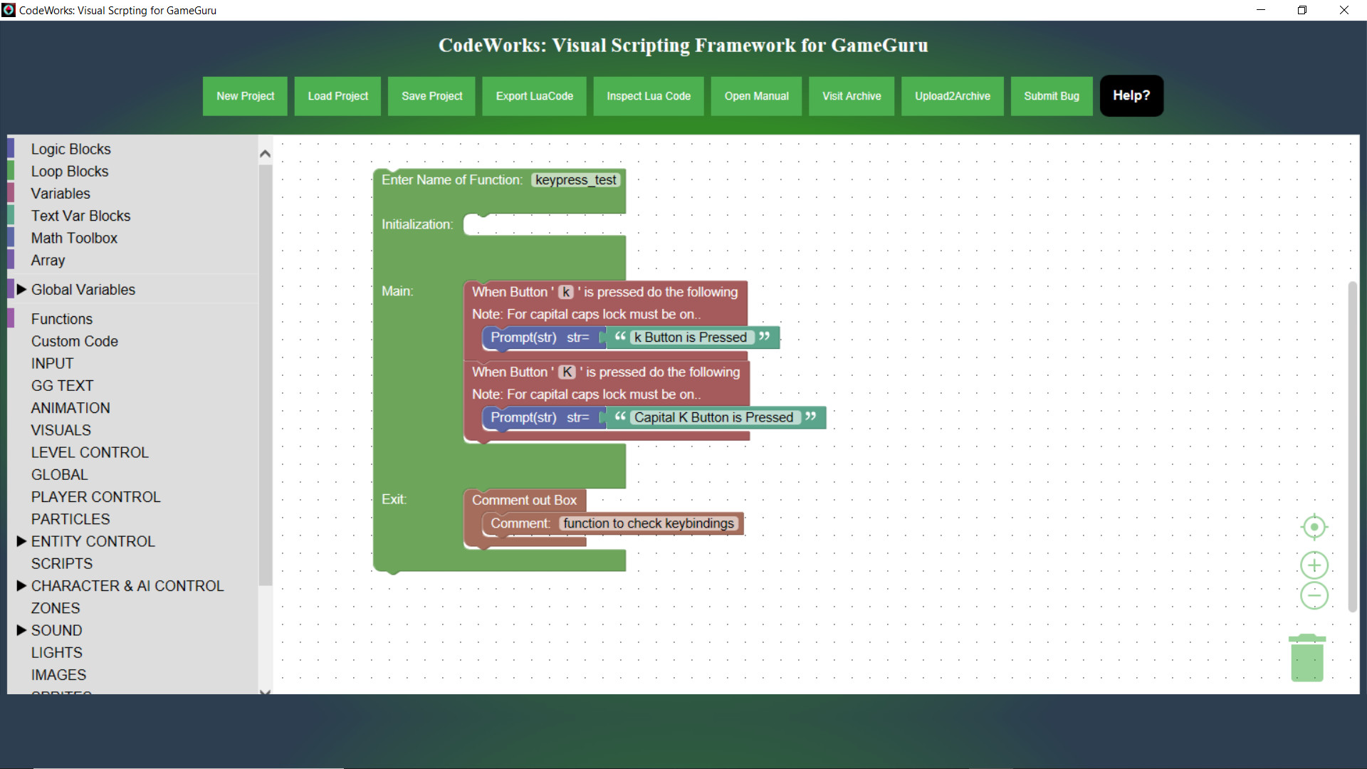 CodeWorks: Visual Scripting Framework for GameGuru screenshot #4