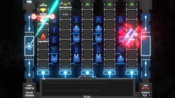 Tyfortress: Tactical Typing screenshot 1