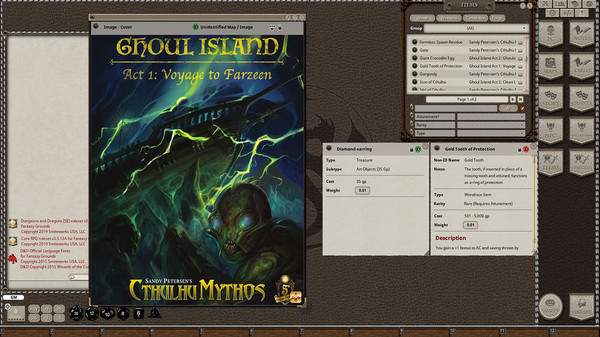 Fantasy Grounds - Ghoul Island Act 1 Voyage to Farzeen