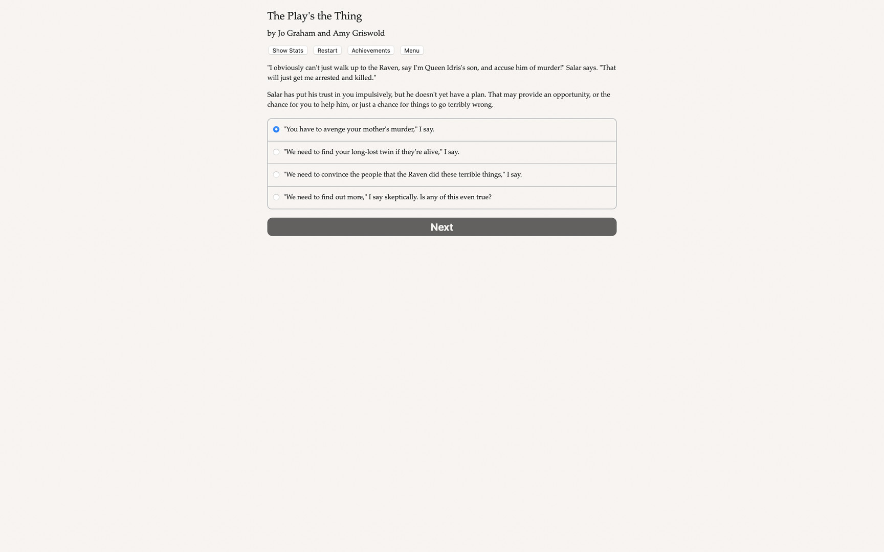 The Play's the Thing screenshot #2