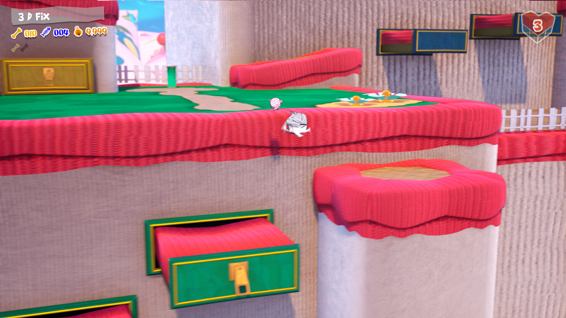 Mojito running through a side-scrolling 2.5D section with Donkey Kong Country style level design