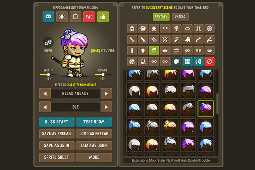 Screenshot z Fantasy Heroes: Character Editor & Sprite Sheet Maker Screenshot z Fantasy Heroes: Character Editor & Sprite Sheet Maker