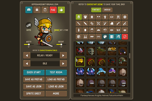 Screenshot z Fantasy Heroes: Character Editor & Sprite Sheet Maker Screenshot z Fantasy Heroes: Character Editor & Sprite Sheet Maker
