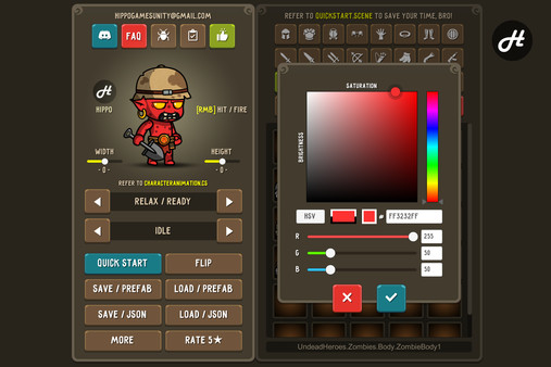 Screenshot z Fantasy Heroes: Character Editor & Sprite Sheet Maker Screenshot z Fantasy Heroes: Character Editor & Sprite Sheet Maker