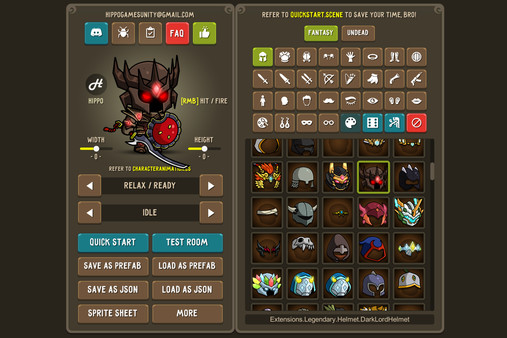 Screenshot z Fantasy Heroes: Character Editor & Sprite Sheet Maker Screenshot z Fantasy Heroes: Character Editor & Sprite Sheet Maker