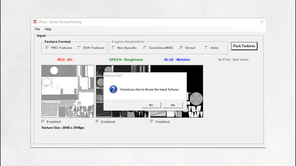 Screenshot z xPack Texture Packing Screenshot z xPack Texture Packing
