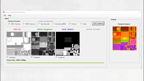 Screenshot z xPack Texture Packing Screenshot z xPack Texture Packing