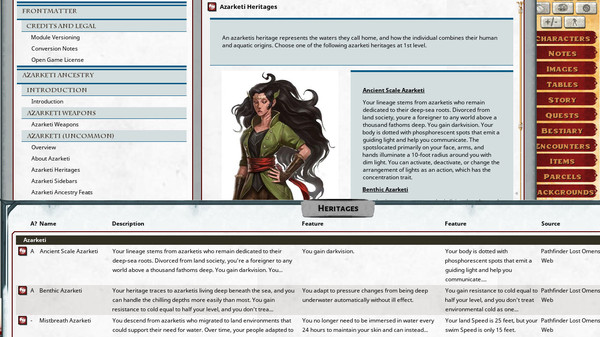 Fantasy Grounds - Pathfinder 2 RPG - Lost Omens Azarketi Web Supplement