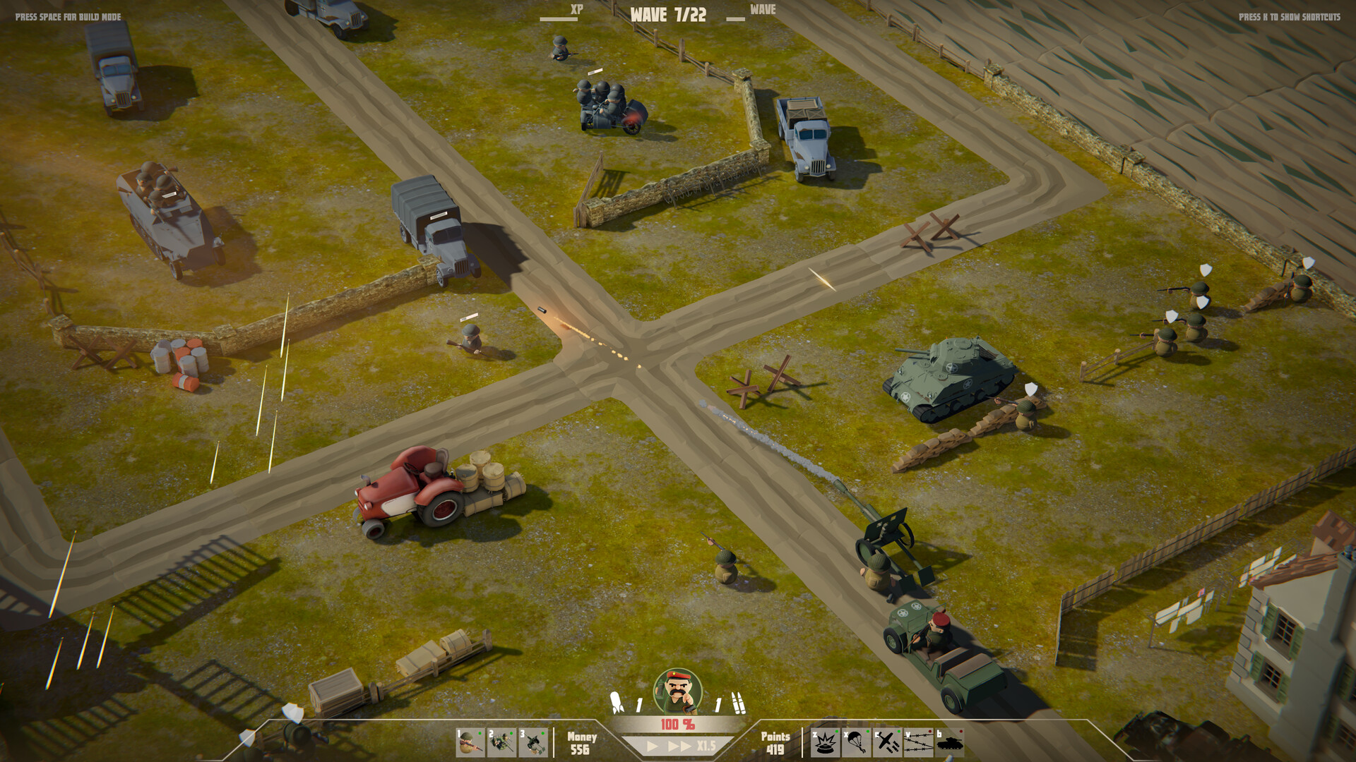 screenshot of 戦塵の地：陣地戦 14