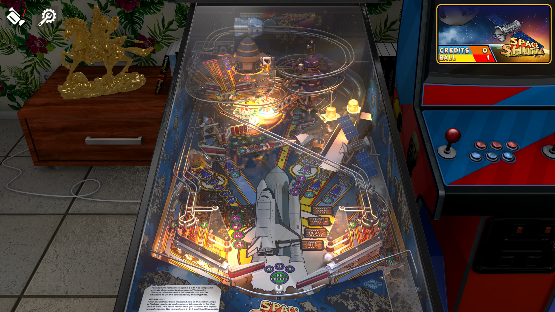 Zaccaria Pinball - Space Shuttle Deluxe Pinball Table Featured Screenshot #1