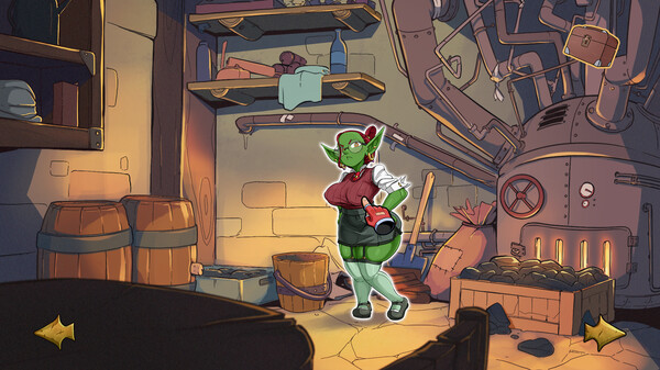 Screenshot of Short Night gameplay showing in-action mechanics