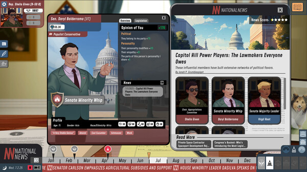 Screenshot z Political Arena