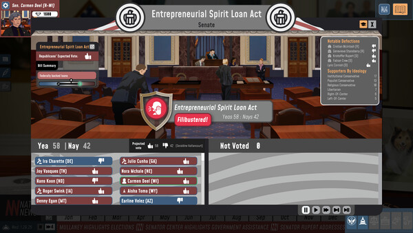 Screenshot z Political Arena