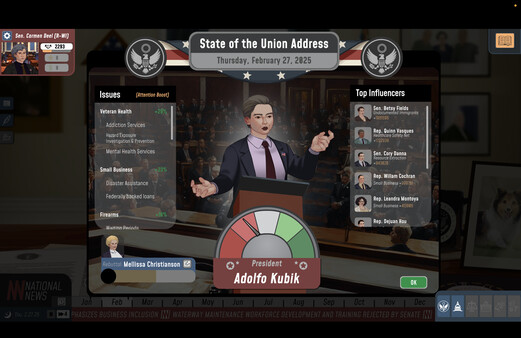 Screenshot z Political Arena