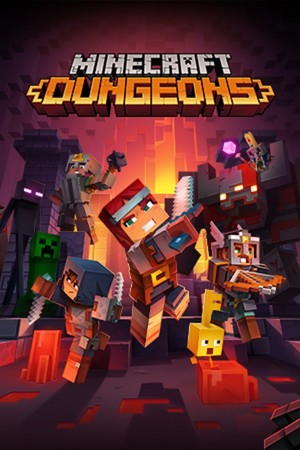 Cover art of Minecraft Dungeons