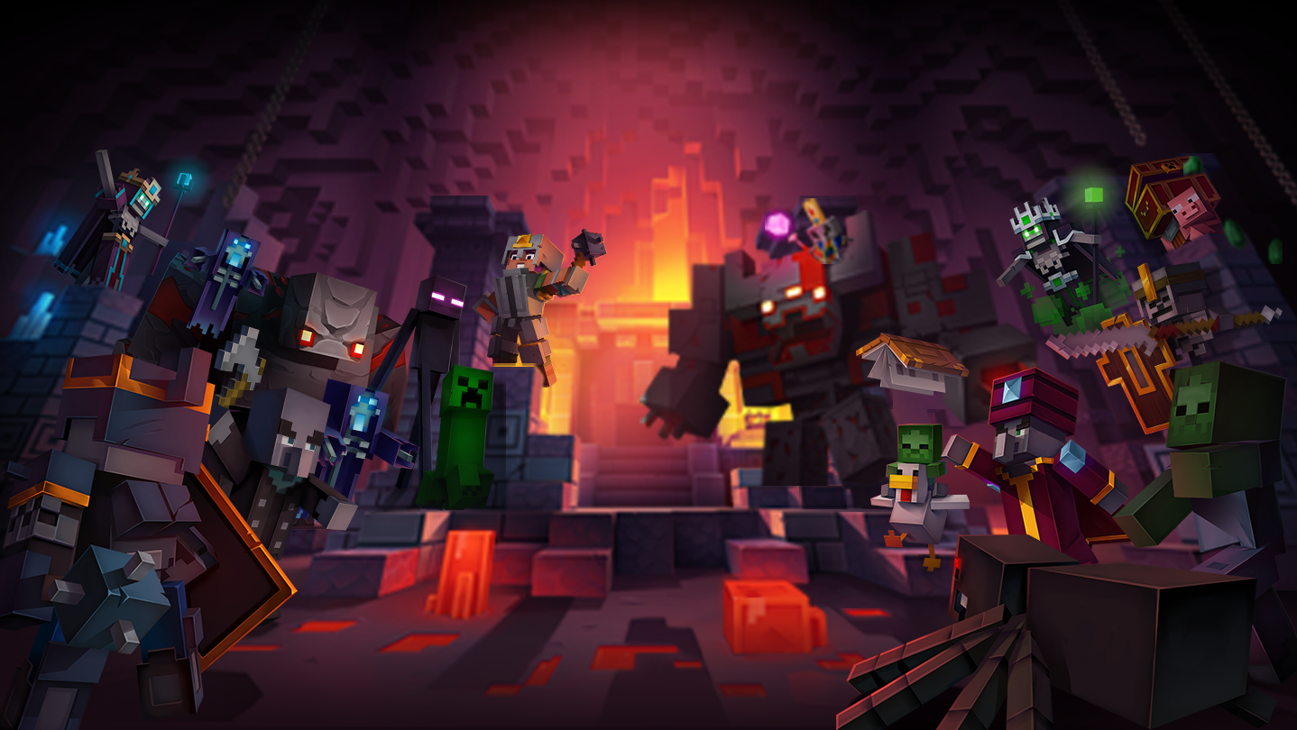 Minecraft Dungeons - Imagem de Fundo do Jogo