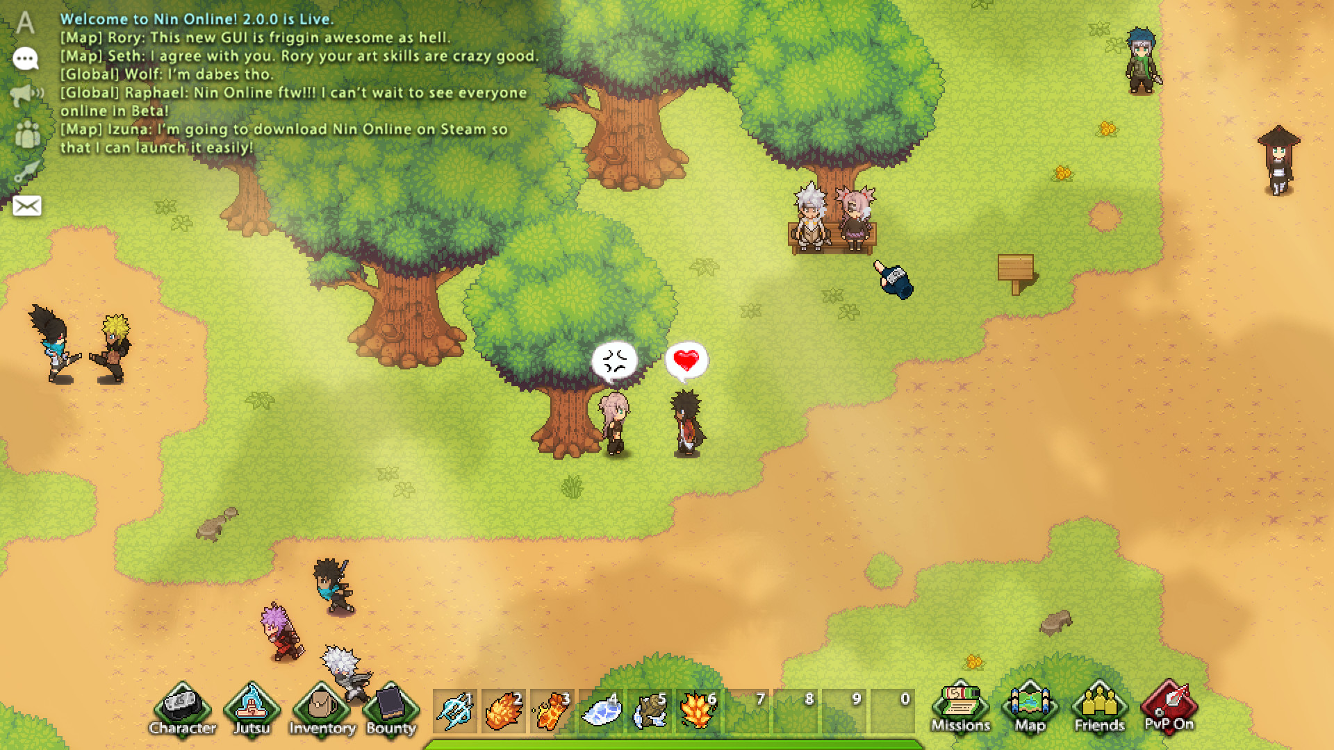 Screenshot of Nin Online