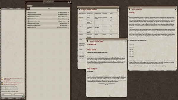 Fantasy Grounds - World of Farland Players Guide