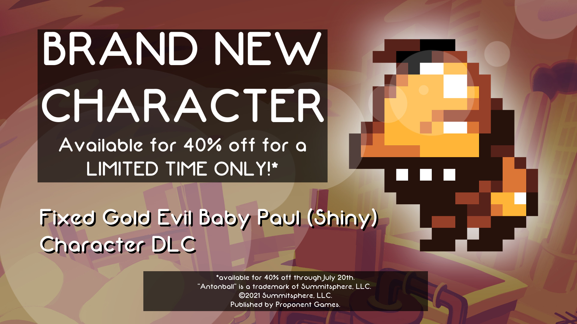 Antonball Deluxe - Fixed Gold Evil Baby Paul (Shiny) Featured Screenshot #1