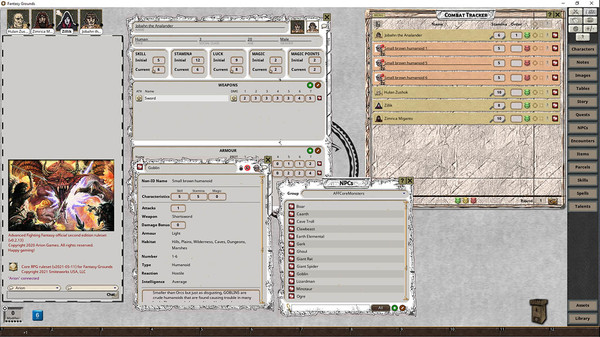 Fantasy Grounds - Advanced Fighting Fantasy 2E Ruleset