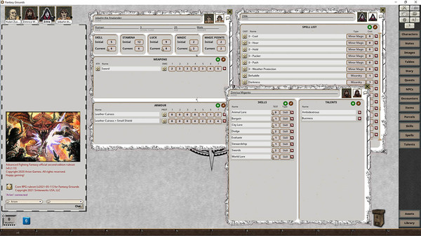 Fantasy Grounds - Advanced Fighting Fantasy 2E Ruleset