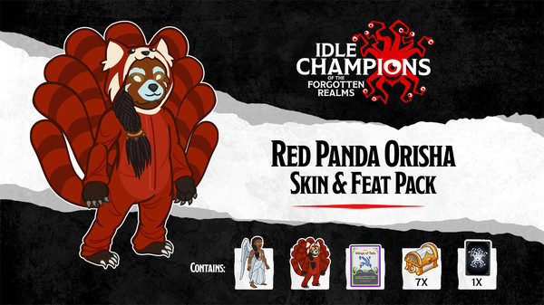 Idle Champions - Red Panda Orisha Skin & Feat Pack