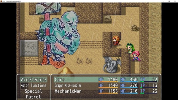 Screenshot z CarsFuckingDragons