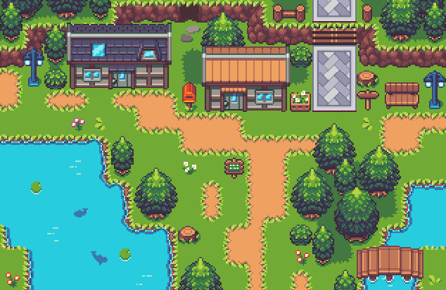 RPG Maker VX Ace - Super Retro World - Exterior Pack Featured Screenshot #1