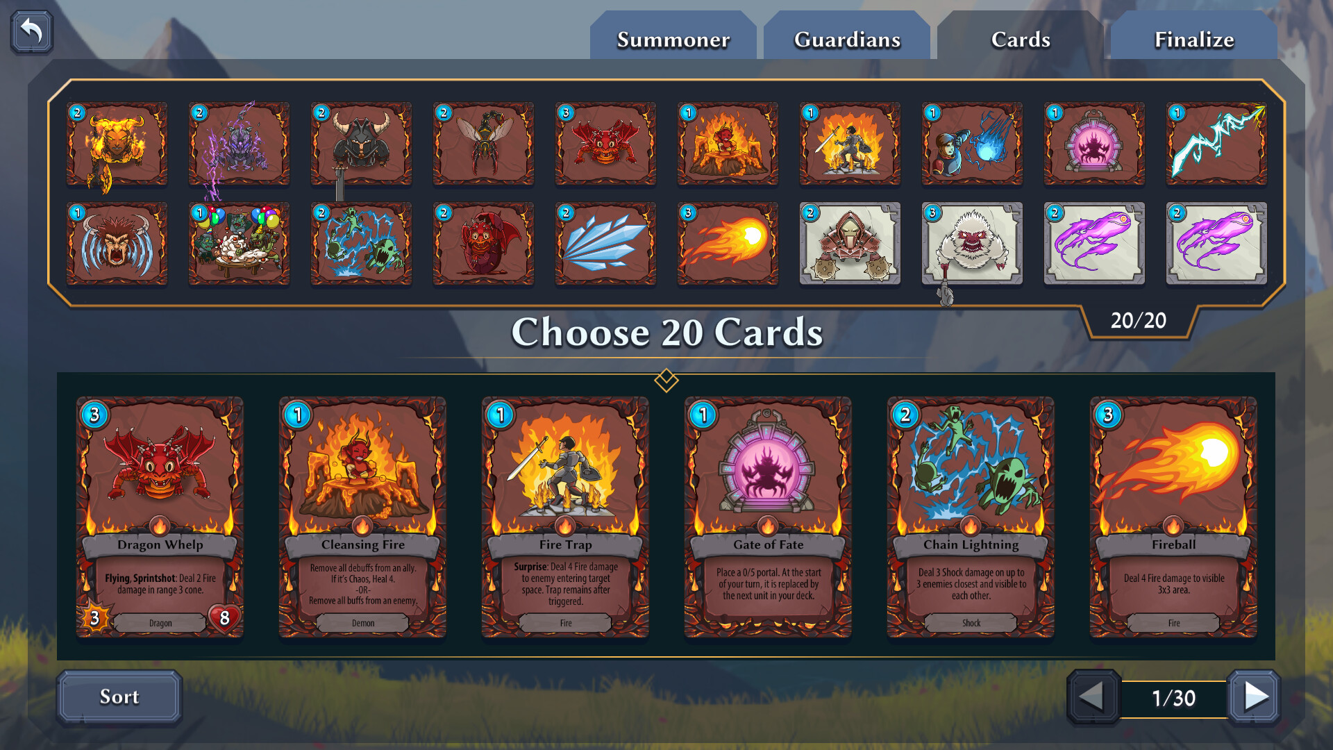 screenshot of Abalon: Roguelike Tactics CCG 2