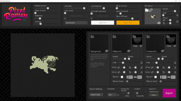 Screenshot z Pixel Ramen - Easy Pixel Art and Pixel GIF Creator