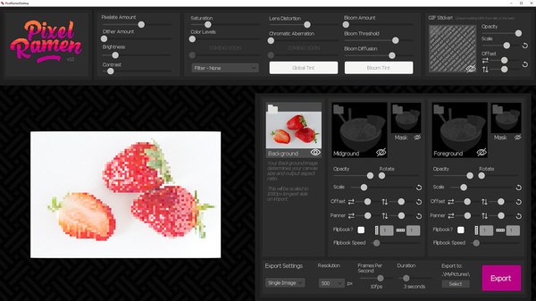 Screenshot z Pixel Ramen - Easy Pixel Art and Pixel GIF Creator