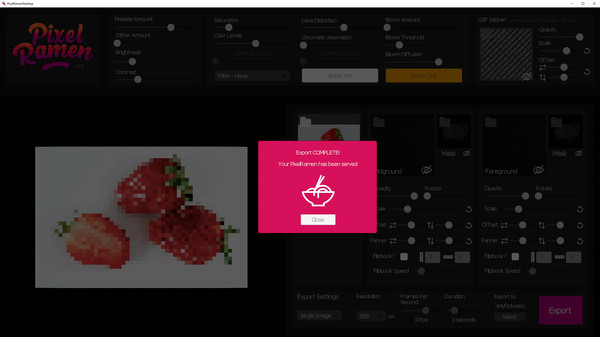 Screenshot z Pixel Ramen - Easy Pixel Art and Pixel GIF Creator