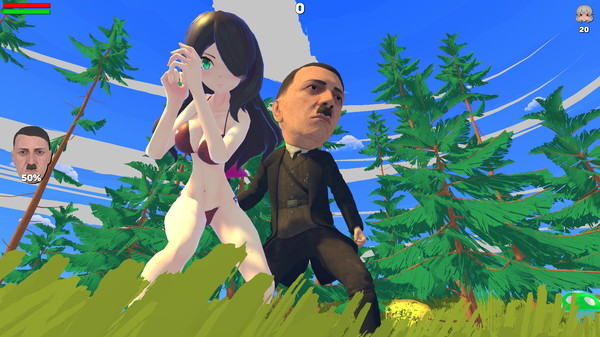 Screenshot z Hitler Hates Anime