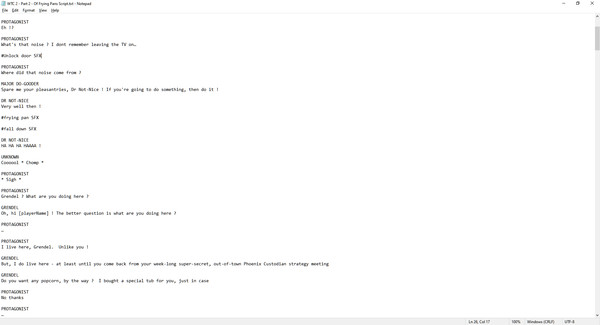 Welcome To... Chichester 2 - Part II : Of Frying Pans And Boxes Script screenshot 1