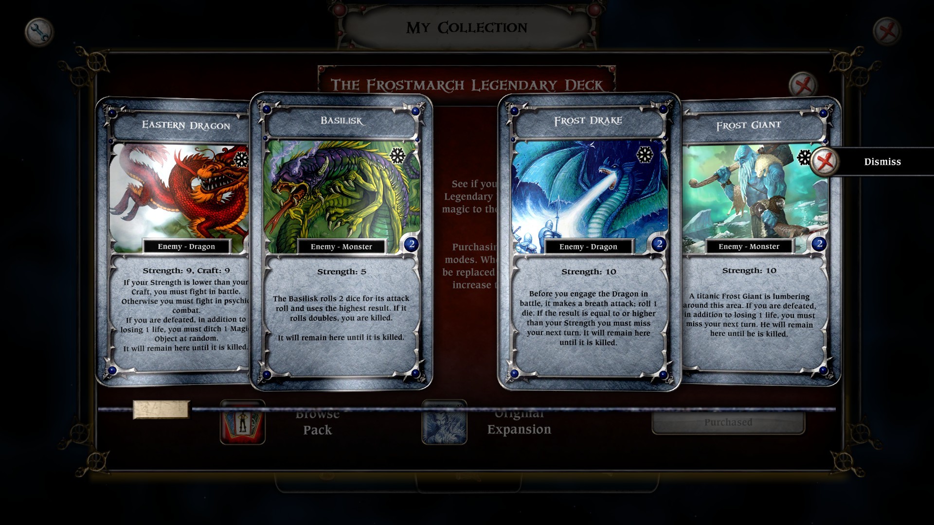 Talisman - The Frostmarch Expansion: Legendary Deck Featured Screenshot #1