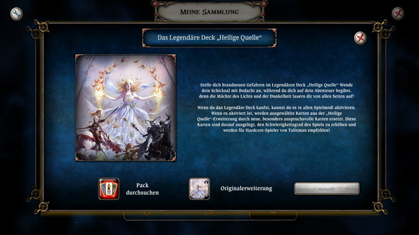 Talisman - The Sacred Pool Expansion: Legendary Deck Screenshot 1