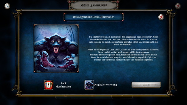 Talisman The Blood Moon Expansion Legendary Deck Screenshot 1