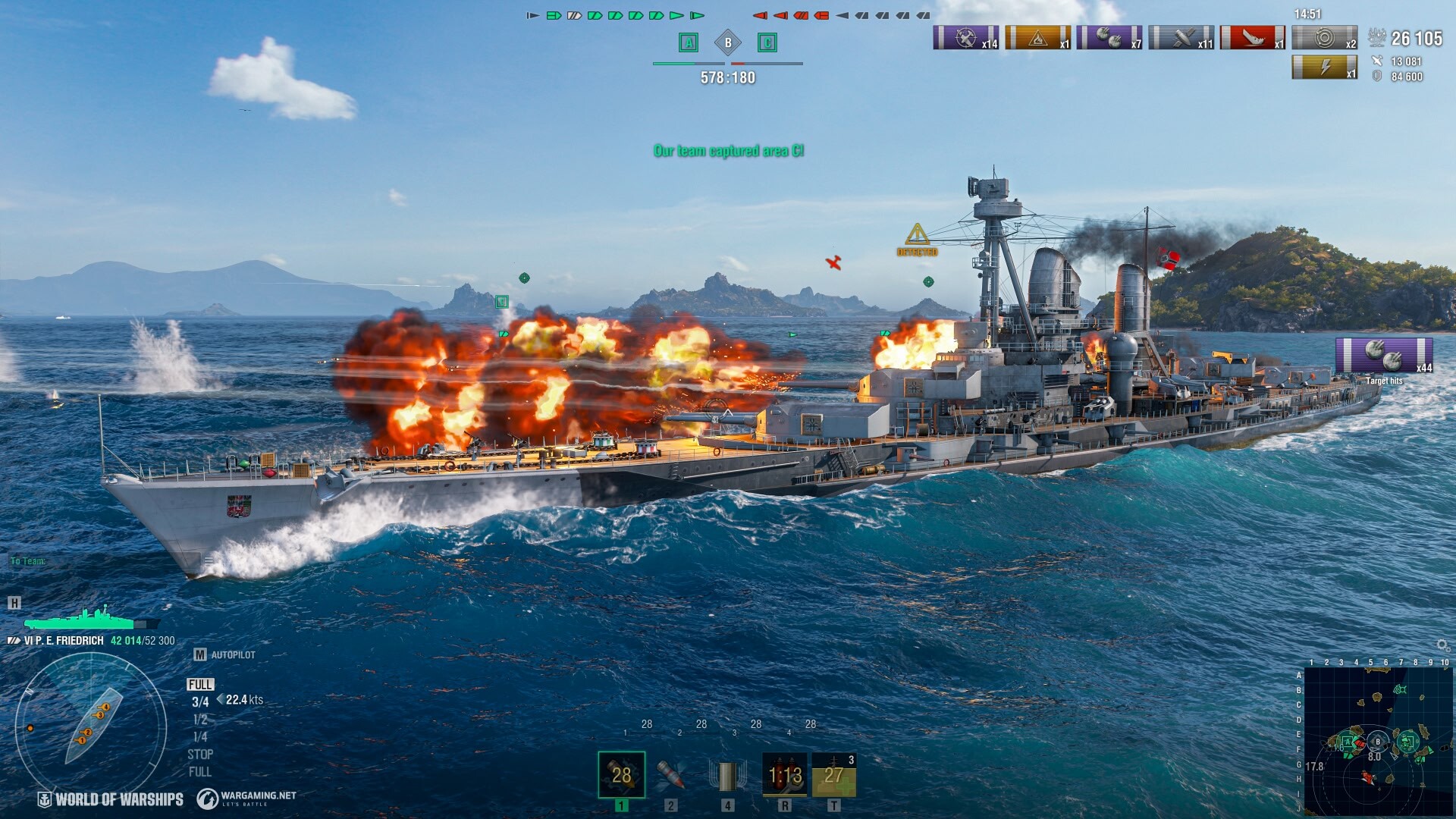 World of Warships — Prinz Eitel Friedrich Featured Screenshot #1