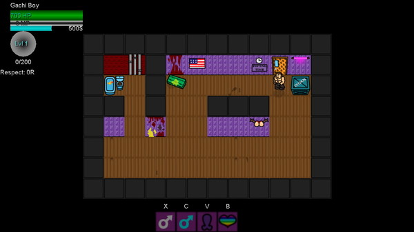 Screenshot z Gachimuchi Life Simulator