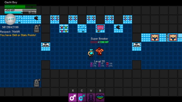 Screenshot z Gachimuchi Life Simulator