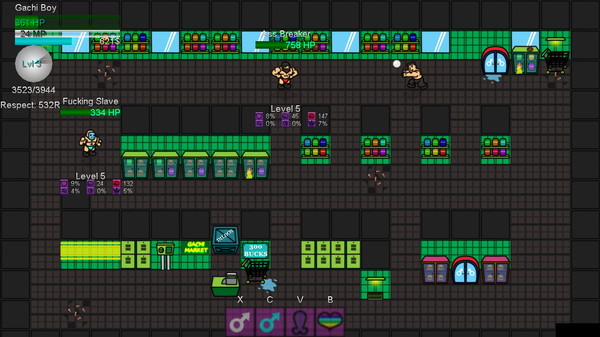 Screenshot z Gachimuchi Life Simulator