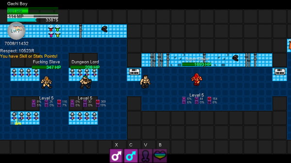 Screenshot z Gachimuchi Life Simulator