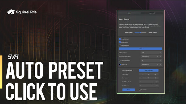 Screenshot z SVFI Screenshot z SVFI