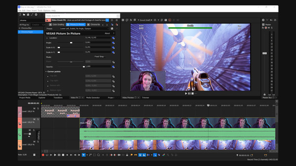 Screenshot z VEGAS 19 Edit Steam Edition
